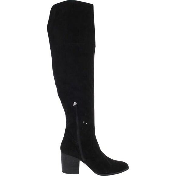 Bp. NWOB Women's Luke Over-The-Knee Faux Suede Tall Black Boot 6M - Picture 3 of 10